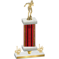 Premium Single Red Glacier First Place Swimming Trophy