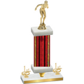 Premium Single Red Glacier First Place Tennis Trophy