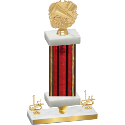 Premium Single Red Glacier First Place Cheerleading Trophy