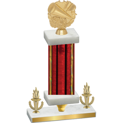 Premium Single Red Glacier Victory Cheerleading Trophy