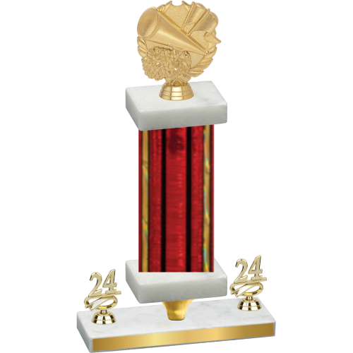 Premium Single Red Glacier Year Cheerleading Trophy