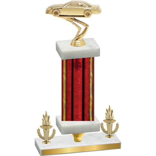 Premium Single Red Glacier Victory Cars Trophy