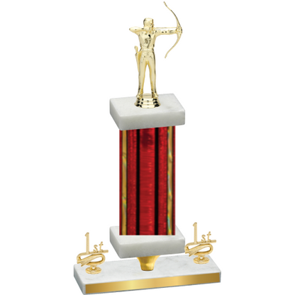 Premium Single Red Glacier First Place Archery Trophy