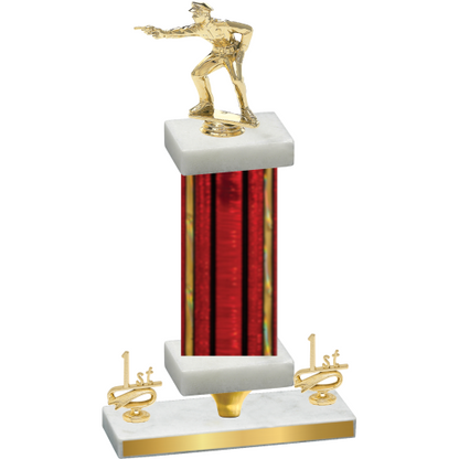 Premium Single Red Glacier First Place Shooter Trophy