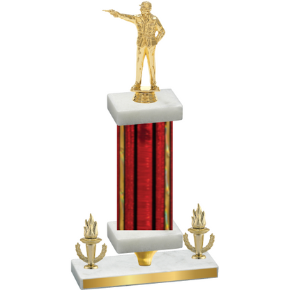 Premium Single Red Glacier Victory Shooter Trophy