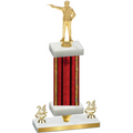 Premium Single Red Glacier Year Shooter Trophy
