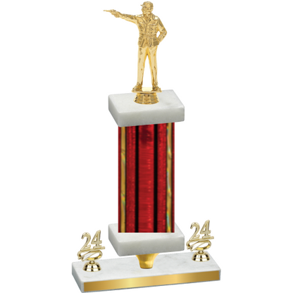 Premium Single Red Glacier Year Shooter Trophy