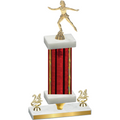 Premium Single Red Glacier Year Skater Trophy