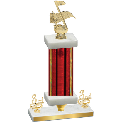 Premium Single Red Glacier Third Place Music Trophy