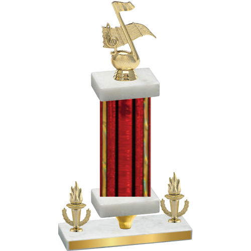 Premium Single Red Glacier Victory Music Trophy