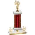 Premium Single Red Glacier Third Place Academics Trophy