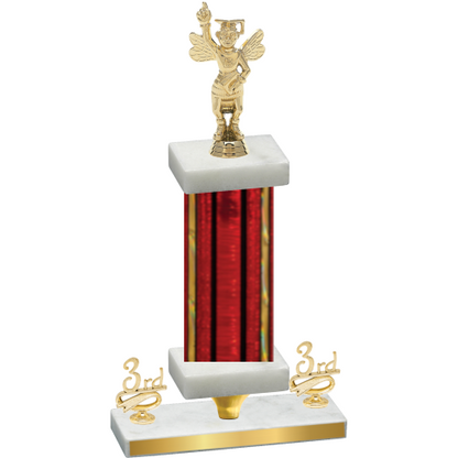 Premium Single Red Glacier Third Place Academics Trophy