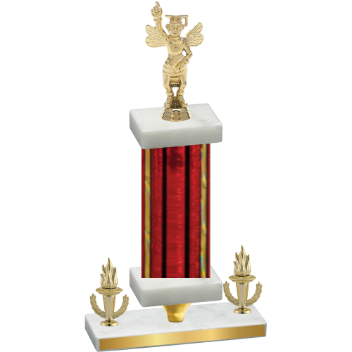 Premium Single Red Glacier Victory Academics Trophy