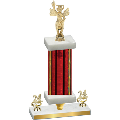 Premium Single Red Glacier Year Academics Trophy