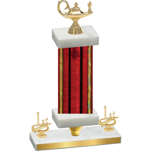 Premium Single Red Glacier First Place Academics Trophy