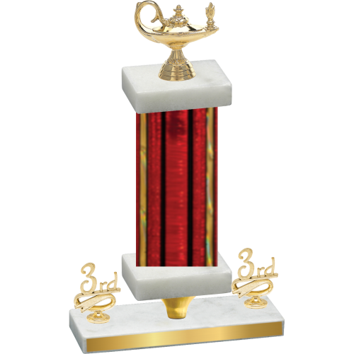 Premium Single Red Glacier Third Place Academics Trophy