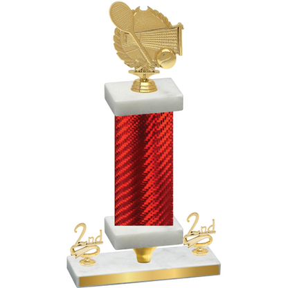 Premium Single Red Carbon Fiber Second Place Tennis Trophy