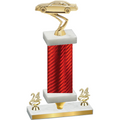 Premium Single Red Carbon Fiber Year Cars Trophy