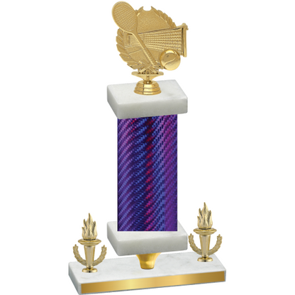 Premium Single Purple Carbon Fiber Victory Tennis Trophy