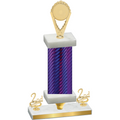 Premium Single Purple Carbon Fiber Second Place Insert Trophy