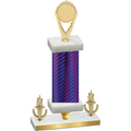 Premium Single Purple Carbon Fiber Victory Insert Trophy