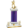Premium Single Purple Carbon Fiber Year Hockey Trophy