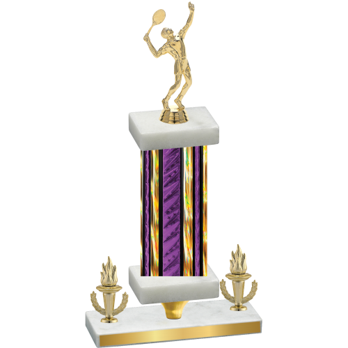 Premium Single Purple Glacier Victory Tennis Trophy