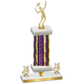 Premium Single Purple Glacier Year Tennis Trophy