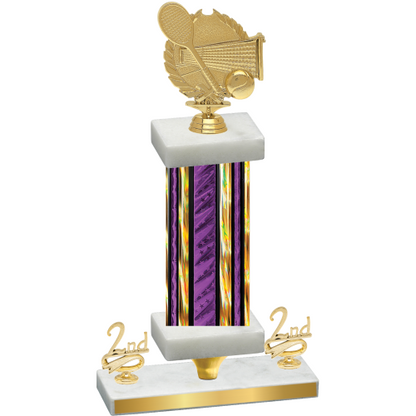 Premium Single Purple Glacier Second Place Tennis Trophy