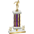Premium Single Purple Glacier Year Swimming Trophy