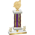 Premium Single Purple Glacier Year Swimming Trophy