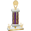 Premium Single Purple Glacier Second Place Insert Trophy