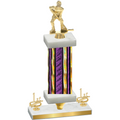 Premium Single Purple Glacier First Place Hockey Trophy