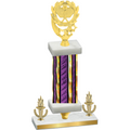 Premium Single Purple Glacier Victory Pickleball Trophy