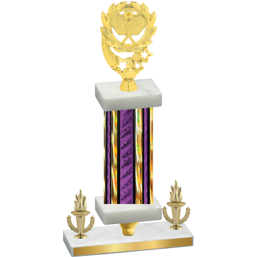 Premium Single Purple Glacier Victory Pickleball Trophy