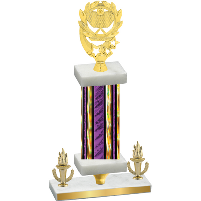 Premium Single Purple Glacier Victory Pickleball Trophy