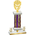 Premium Single Purple Glacier Year Pickleball Trophy