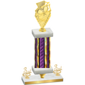 Premium Single Purple Glacier Third Place Pickleball Trophy