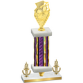 Premium Single Purple Glacier Victory Pickleball Trophy
