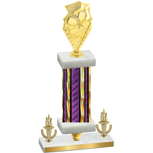 Premium Single Purple Glacier Victory Pickleball Trophy