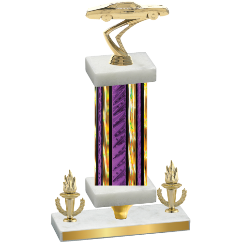 Premium Single Purple Glacier Victory Cars Trophy