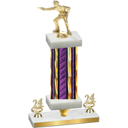 Premium Single Purple Glacier Year Shooter Trophy