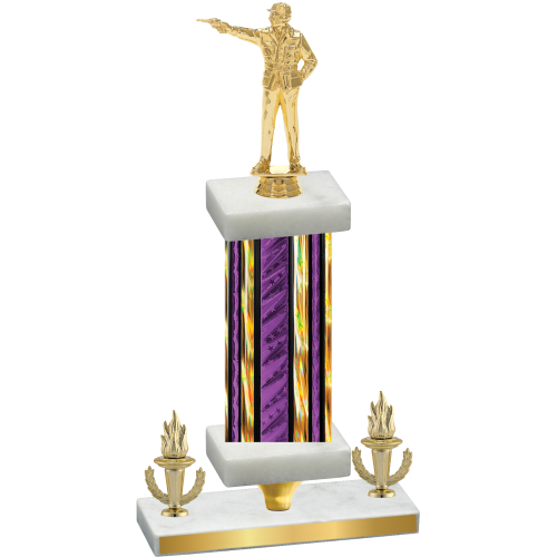 Premium Single Purple Glacier Victory Shooter Trophy