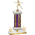 Premium Single Purple Glacier Second Place Skater Trophy