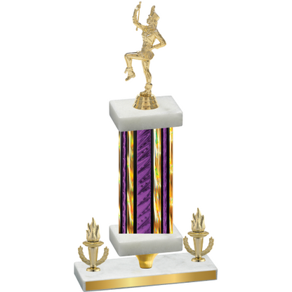 Premium Single Purple Glacier Victory Majorette Trophy