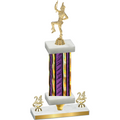 Premium Single Purple Glacier Year Majorette Trophy