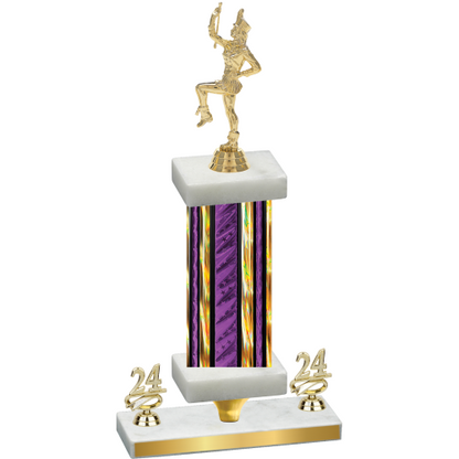 Premium Single Purple Glacier Year Majorette Trophy