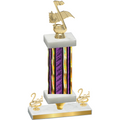 Premium Single Purple Glacier Second Place Music Trophy