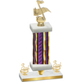 Premium Single Purple Glacier Third Place Music Trophy