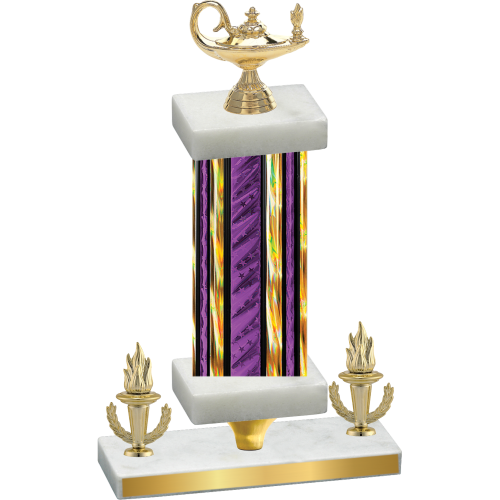 Premium Single Purple Glacier Victory Academics Trophy